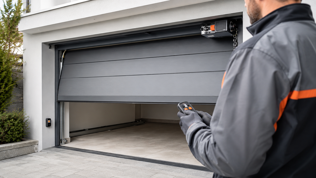 Puerta automática de garaje que no abre con revisión técnica de automatismos TotMàtic