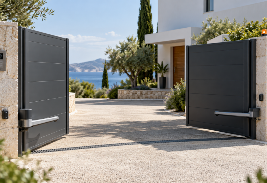Puertas abatibles automáticas para viviendas y comunidades con automatismos TotMàtic