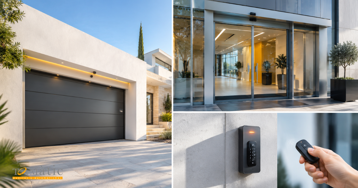 Puertas automatizadas para viviendas, negocios y comunidades con soluciones de automatismos TotMàtic
